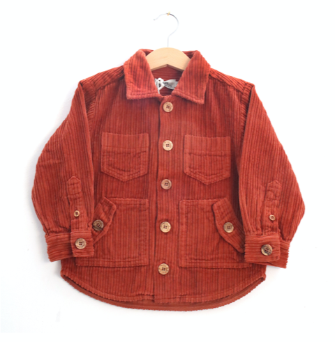 Corduroy Overshirt | Brick